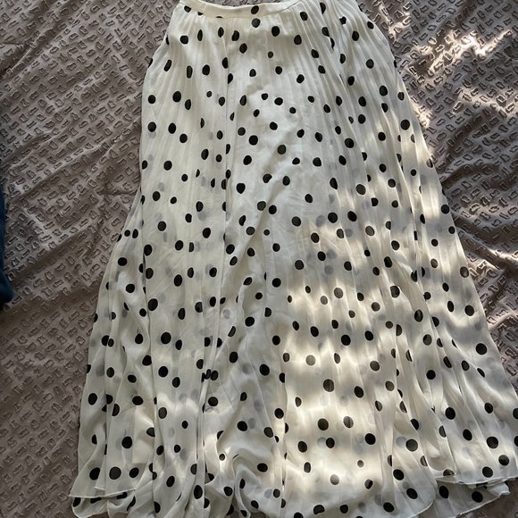 Asos Brand - High Waisted polka dot maxi skirt - size 6 - Picture 3 of 9